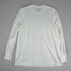 American Giant Shirt Men's Size XL Long Sleeve Tee Crew Pullover White